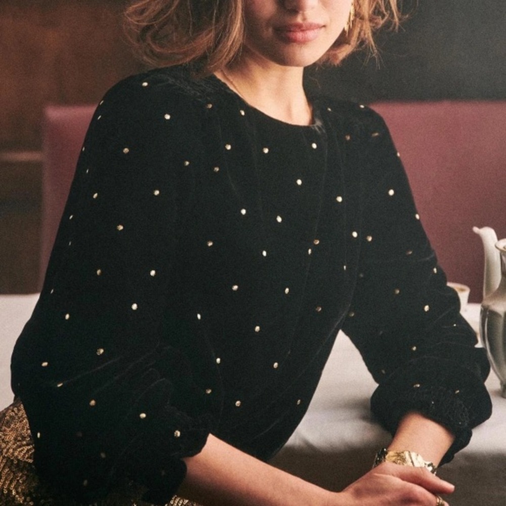 NWT Sezane Maeus Blouse Top